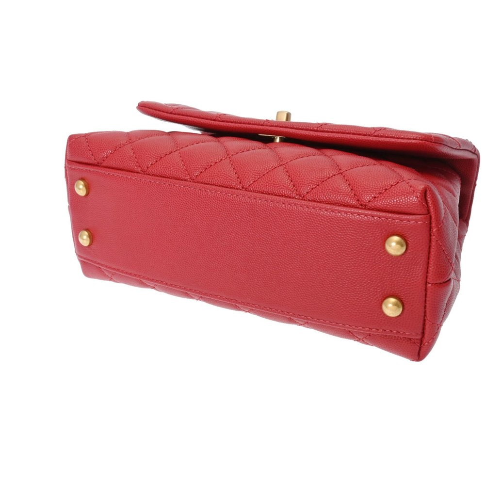 CHANEL Matelasse XS Red A92990 Women's Caviar Skin Bag - Picture 5 of 10
